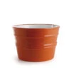 Lavabo Sospeso/Appoggio Bacile Cm.Ø46,5 H30 In Ceramica Lucido Arancio -Vendite BagnoVivo 20473 lavabo bacile arancio 46 5 30