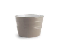 Lavabo Sospeso/Appoggio Bacile Cm.Ø46,5 H30 Argilla Opaco In Ceramica Lucido Argilla