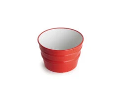 Lavabo Sospeso/Appoggio Bacile Cm.Ø46,5 H30 In Ceramica Lucido Rosso