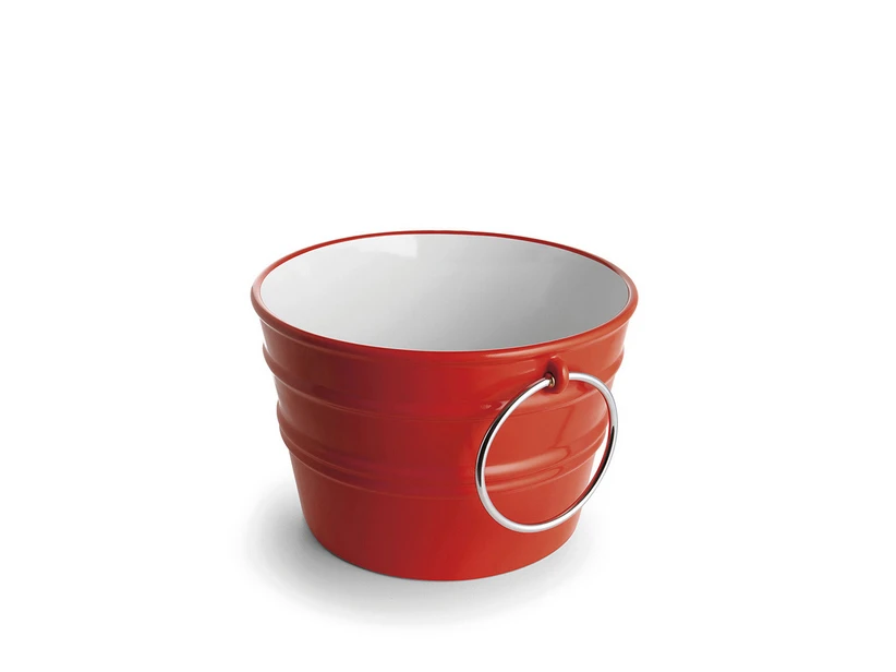Lavabo Sospeso/Appoggio Bacile Cm.Ø46,5 H30 Con Anelli In Ceramica Lucido Rosso 3 Lavabo Sospeso/Appoggio Bacile Cm.Ø46,5 H30 Con Anelli In Ceramica Lucido Rosso