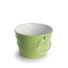 Lavabo Sospeso/Appoggio Bacile Cm.Ø46,5 H30 Con Anelli In Ceramica Lucido Verde 1 Lavabo Sospeso/Appoggio Bacile Cm.Ø46,5 H30 Con Anelli In Ceramica Lucido Verde -Vendite BagnoVivo 20484 lavabo bacile verde con anelli 46 5 30