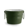 Lavabo Sospeso/Appoggio Bacile Cm.Ø46,5 H30 Con Anelli In Ceramica Lucido Verde Inglese -Vendite BagnoVivo 20486 lavabo bacile verde inglese con anelli 46 5 30
