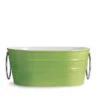 Lavabo Sospeso/Appoggio Tinozza 60X40Xh25 Con Anelli In Ceramica Lucido Verde -Vendite BagnoVivo 20514 lavabo tinozza verde lucido con anelli 60 40 25