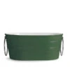 Lavabo Da Appoggio Tinozza 60X40Xh25 Con Anelli In Ceramica Lucido Verde Inglese -Vendite BagnoVivo 20516 lavabo tinozza verde inglese con anelli 60 40 25