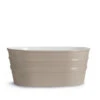 Lavabo Sospeso/Appoggio Tinozza 60X40Xh25 In Ceramica Opaco Argilla -Vendite BagnoVivo 20525 lavabo tinozza argilla opaco 60 40 25