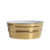 Lavabo Sospeso/Appoggio Tinozza 60X40Xh25 In Ceramica Lucido Oro -Vendite BagnoVivo 20531 lavabo tinozza oro lucido 60 40 25