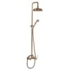 Colonna Doccia Desk Con Soffione Tondo Bronzo -Vendite BagnoVivo 21937 colonna doccia bronzo