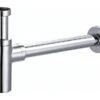 Sifone Per Lavabo Design Tondo Alto 11/4 Metallo Cromo