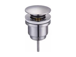 Piletta Lavabo Click-Clack Tonda Universale Con E Senza Troppo Pieno