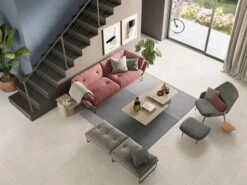 Piastrella All White 60x120 Gres Effetto Resina-Cemento Bianco