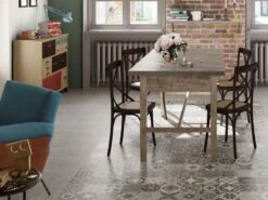 Pavimento Spc Area Deco Grey Decoro Effetto Patchwork Grigio