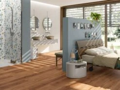 Pavimento Spc Bark Brown Effetto Legno Rovere Marrone