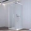 Box Doccia Zen 90x90x90 H190,4 Cm 2 Porte Scorrevoli E Lato Fisso Cristallo 6 Mm Trasparente Bianco Opaco -Vendite BagnoVivo box doccia zen porte scorrevoli lato fisso v2 1