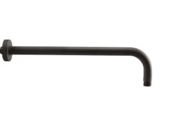 Braccio Doccia Low 40 Cm Tondo Nero Opaco