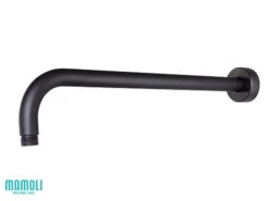 Braccio Doccia Pico 30 Cm Tondo Nero Opaco