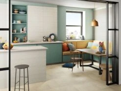 Pavimento Spc Cement Cream Effetto Cemento Beige