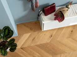 Parquet Spina Ungherese Rovere Naturale - Chevron Chene