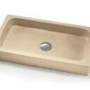 Lavabo Da Appoggio Circe In Resina Opaco Crema Marfil -Vendite BagnoVivo circe lavabo arredo crema