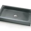Lavabo Da Appoggio Circe In Resina Opaco Grigio Carnico -Vendite BagnoVivo circe lavabo arredo grigio