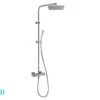 Colonna Doccia Feel Con Miscelatore Termostatico E Soffione Quadrato Cromo -Vendite BagnoVivo colonna doccia feel con miscelatore termostatico e soffione quadrato cromo