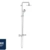 Colonna Doccia Grohe® Tempesta 160 Con Miscelatore Termostatico E Soffione Tondo Cromo -Vendite BagnoVivo colonna doccia tempersta termostatica