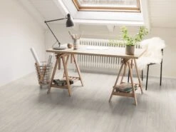 Pavimento Laminato Forres Oak Light Grey Effetto Rovere Grigio Ac3