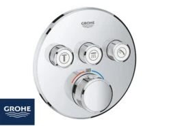 Miscelatore Per Doccia Incasso Grohe Smartcontrol Termostatico Con Deviatore 3 Vie Cromo