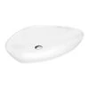 Lavabo Da Appoggio Bermuda 58X39 In Resina Lucido Bianco Carrara -Vendite BagnoVivo lavabo bermuda bianco