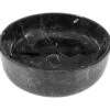 Lavabo Da Appoggio In Marmo Marquinia Ø38xH12,5 Cm Nero -Vendite BagnoVivo lavabo da appoggio in marmo marquinia 38xh12 5 cm nero