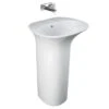 Lavabo Freestanding Berlino Senza Foro Miscelatore Bianco -Vendite BagnoVivo lavabo freestanding berlino senza foro miscelatore bianco minimale