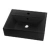 Lavabo Da Appoggio Luxor 50X41,5 In Resina Opaco Nero Africa 2 Lavabo Da Appoggio Luxor 50X41,5 In Resina Opaco Nero Africa -Vendite BagnoVivo lavabo luxor nero