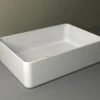 Lavabo Da Appoggio Piuma Rettangolare 50X35 H12 In Ceramica Lucido Bianco 1 Lavabo Da Appoggio Piuma Rettangolare 50X35 H12 In Ceramica Lucido Bianco -Vendite BagnoVivo lavabo piuma rettangolare 1
