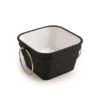 Lavabo Sospeso/Appoggio Bacile Qubo 40X40XH25 Con Anelli In Ceramica Nero Opaco -Vendite BagnoVivo lavabo sospeso appoggio tinozza 40x40xh25 con anelli in ceramica nero opaco