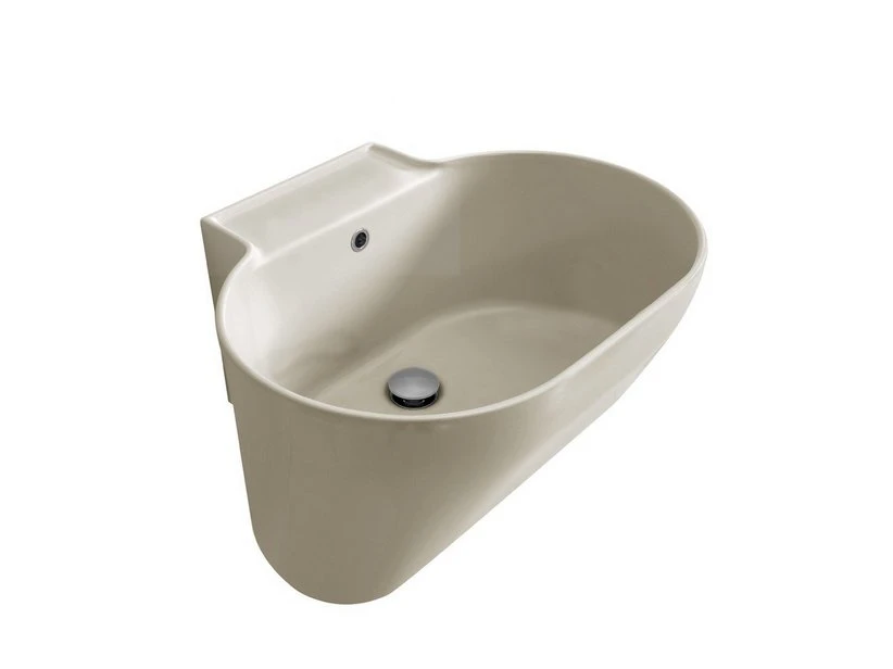 Lavabo Lavatoio Sospeso/Appoggio Tino 60X50Xh.30 In Ceramica Opaco Matera 3 Lavabo Lavatoio Sospeso/Appoggio Tino 60X50Xh.30 In Ceramica Opaco Matera