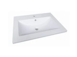 Lavabo Incasso Unitop Slim 61X46 In Resina Lucido Bianco