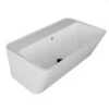 Lavabo Sospeso/Appoggio Wynn 70X40Xh.25 In Ceramica Lucido Bianco -Vendite BagnoVivo lavabo wynn 70x40 bianco lucido frontale