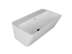 Lavabo Sospeso/Appoggio Wynn 70X40Xh.25 In Ceramica Lucido Bianco