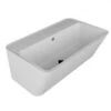 Lavabo Sospeso/Appoggio Wynn 70X40Xh.25 In Ceramica Opaco Bianco -Vendite BagnoVivo lavabo wynn 70x40 bianco matt frontale