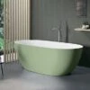 Vasca Freestanding Leo 160x74 Cm Esterno Verde Basilico/Interno Bianco Opaco -Vendite BagnoVivo leo 70330