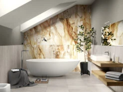 Piastrella Malawi Gold Marbles 60X120 Lappato Gres Effetto Marmo Oro