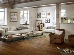 Plancia Parquet Rovere Scuro Anticato Piallato - Memory Large Brown