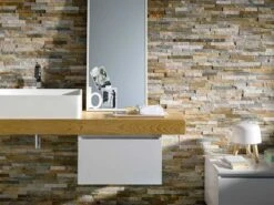 Rivestimento Mininat Yellow Z 10X36 Pietra Naturale Quarzite