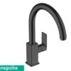 Miscelatore Per Cucina Hansgrohe® Vernis Shape Con Bocca Orientabile Monocomando Nero Opaco -Vendite BagnoVivo miscelatore per cucina hansgrohe vernis shape con bocca orientabile monocomando nero opaco