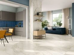 Piastrella Montblanc 60X120 Gres Effetto Marmo Bianco