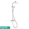 Colonna Doccia My Select E 240 Hansgrohe Con Miscelatore Termostatico E Soffione Quadrato Cromo -Vendite BagnoVivo myselect 240 colonna termostatica