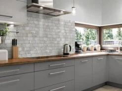 Piastrella Opus Bianco 16x39 Gres Effetto Muretto In Pietra Bianco