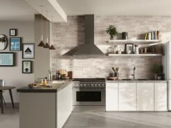 Piastrella Brixton Beige 6x25 Gres Effetto Mattoncino Beige