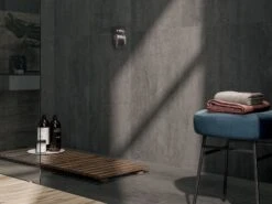 Piastrella Sottile 3,5 Mm Slim Stone Black 50x100 Gres Effetto Pietra Antracite