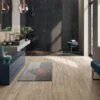 Piastrella Sottile 3,5 Mm Slim Wood Natural 20x100 Gres Effetto Legno Naturale -Vendite BagnoVivo piastrella slimwood natural ambientazione