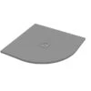 Piatto Doccia Semicircolare Crypto 90x90 H2,5 Cm In Resina Grigio -Vendite BagnoVivo piatto doccia crypto grigio opaco semicircolare 90x90 1